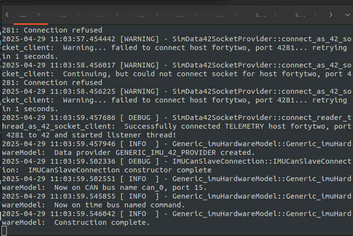 Scenario Nominal - IMU tab