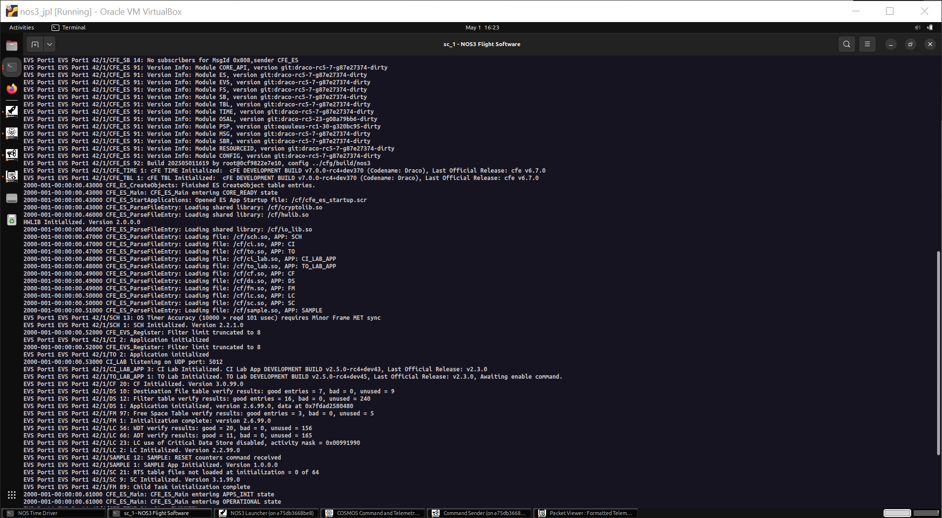 Scenario cFS - Boot 1