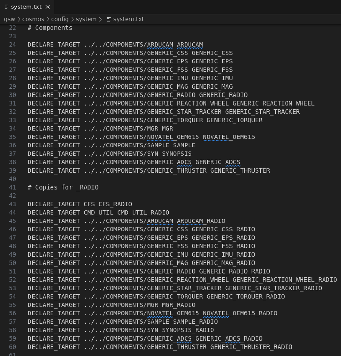 Cosmos_config_system_txt