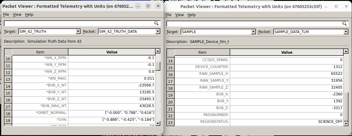 Scenario Simulator Expansion - TRUTH and SAMPLE packets