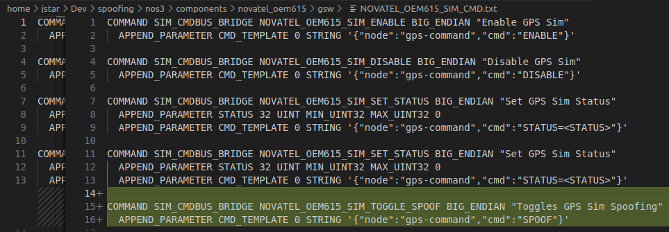 Spoofing Command
